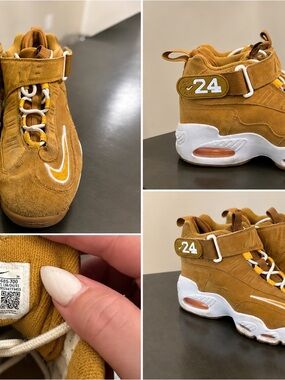 Nike Suede High-Top Sneakers in Mustard Yellow